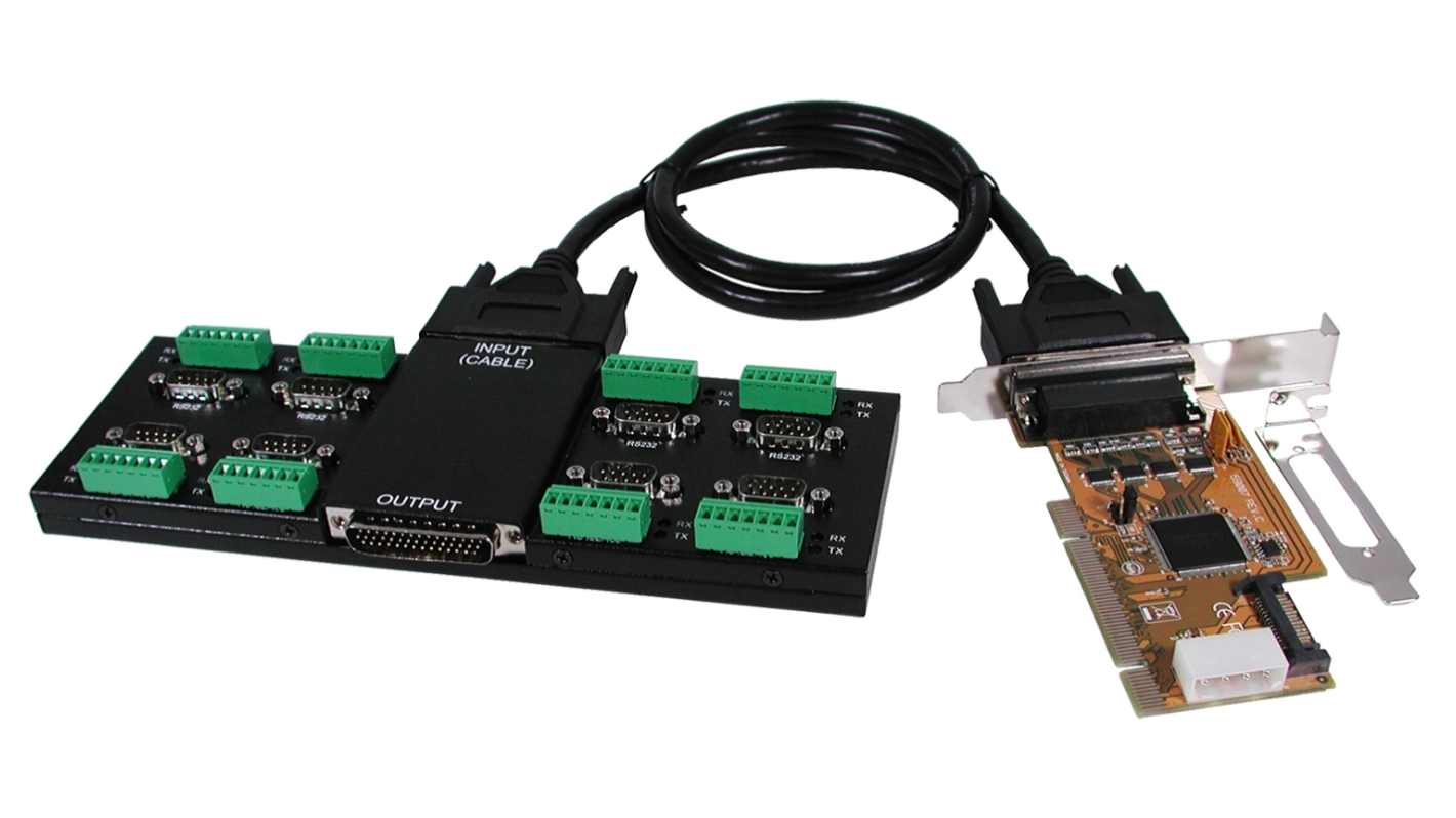 Karta szeregowa, RS232, RS422, RS485, l. portów: 8, magistrala: PCI, Szeregowe
