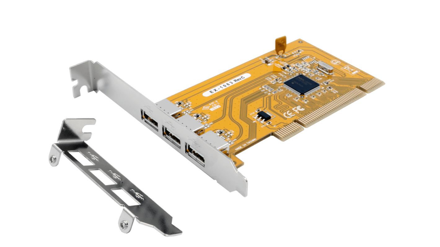 Karta szeregowa, USB 2.0, l. portów: 3, magistrala: PCI, Szeregowe