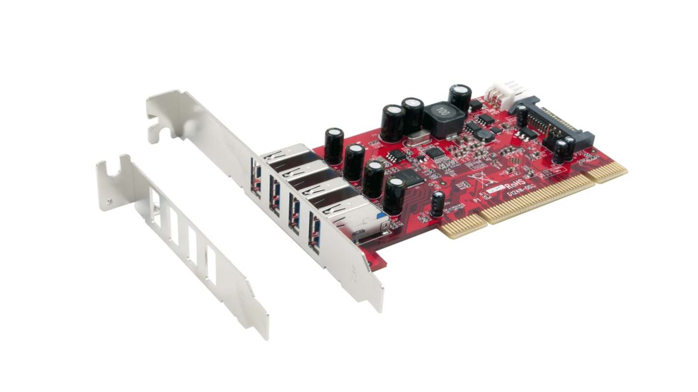 Karta szeregowa, USB 3.2, l. portów: 4, magistrala: PCI, Szeregowe