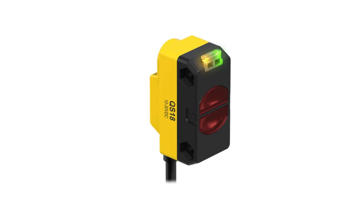 Sensore fotoelettrico Rettangolare Banner, Prossimità, rilevamento 100 mm, uscita NPN