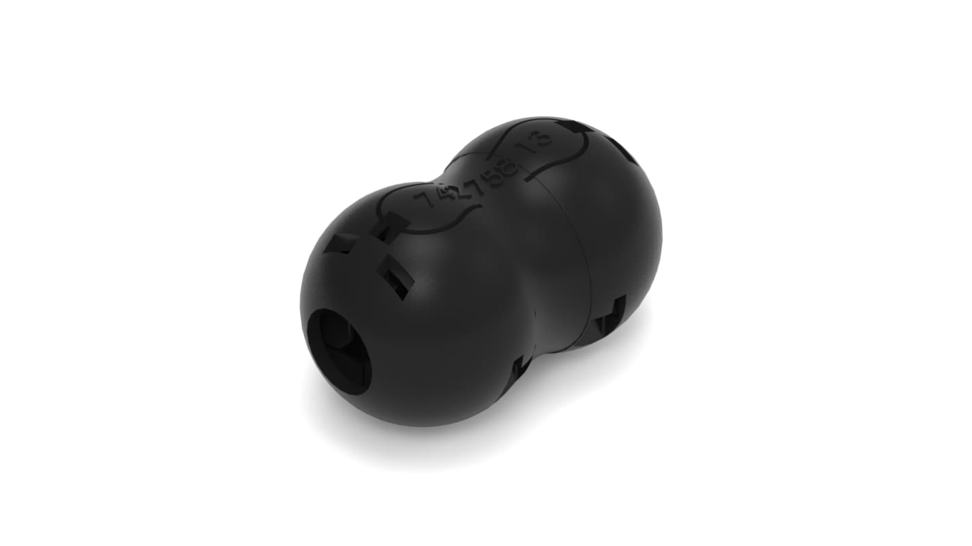 Wurth Elektronik Openable Ferrite Sleeve with key, 23.4 x 24 x 39.2mm, For EMI Suppression