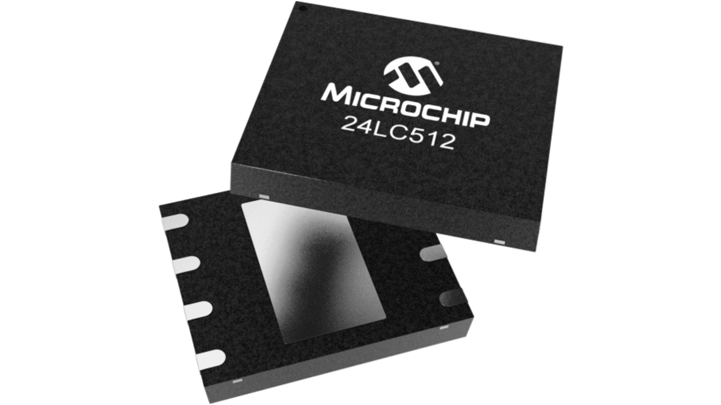 Microchip 512KbitEEPROM芯片, 串行接口, SOIC封装, 8引脚, 贴片安装