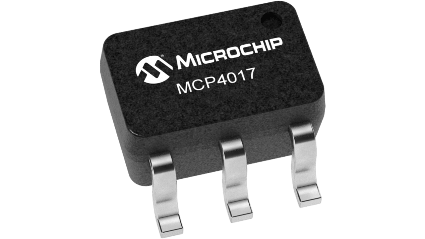 Microchip 数字电位器芯片, 128位, 串行接口, 6针, SC-70