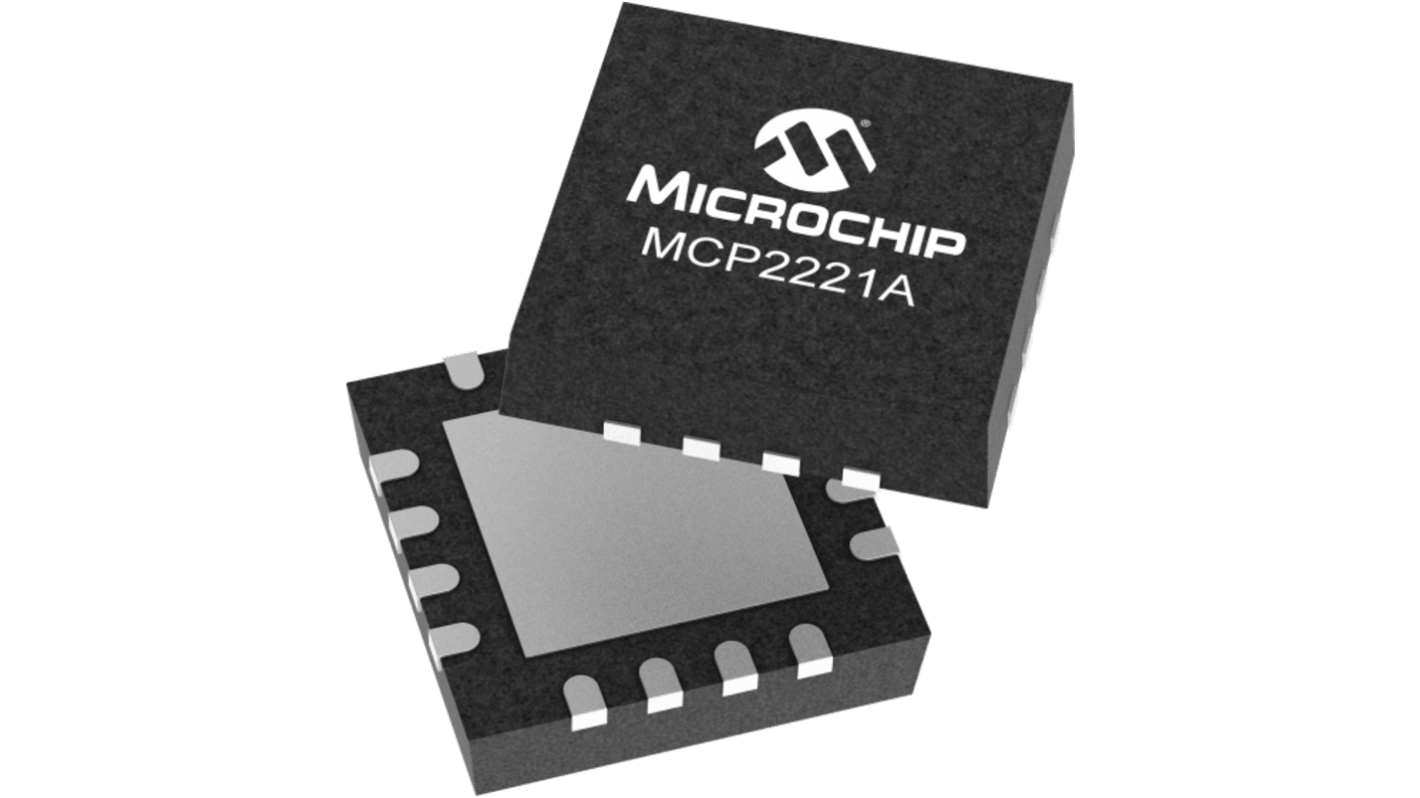 Microchip MCP2221AT-I/ST, USB Controller, 12Mbps, USB 2.0, 3.0 → 5.5 V, 14-Pin TSSOP
