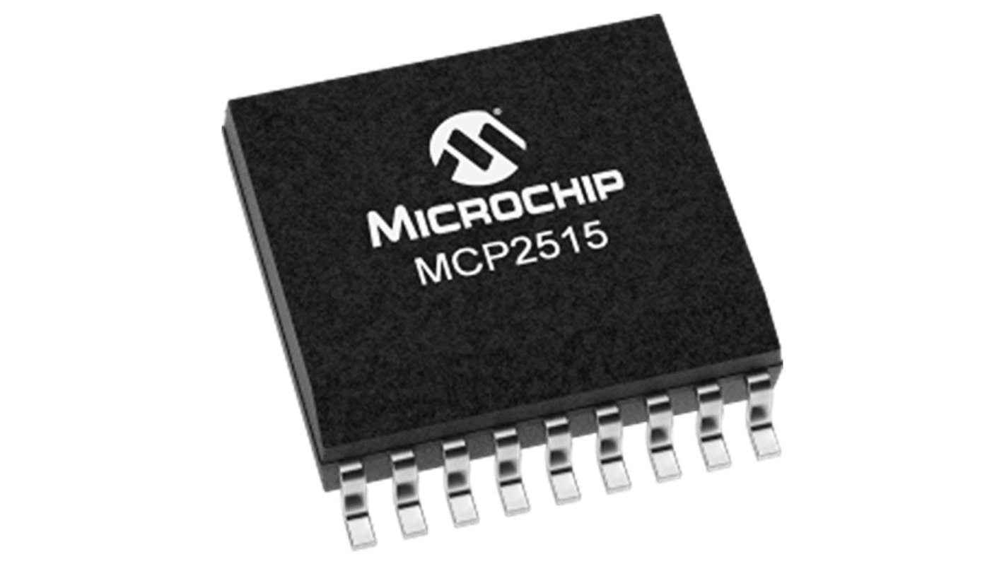 Ricetrasmettitore CAN MCP2515T-E/SO, 1MBPS, standard CAN, SOIC 18 Pin