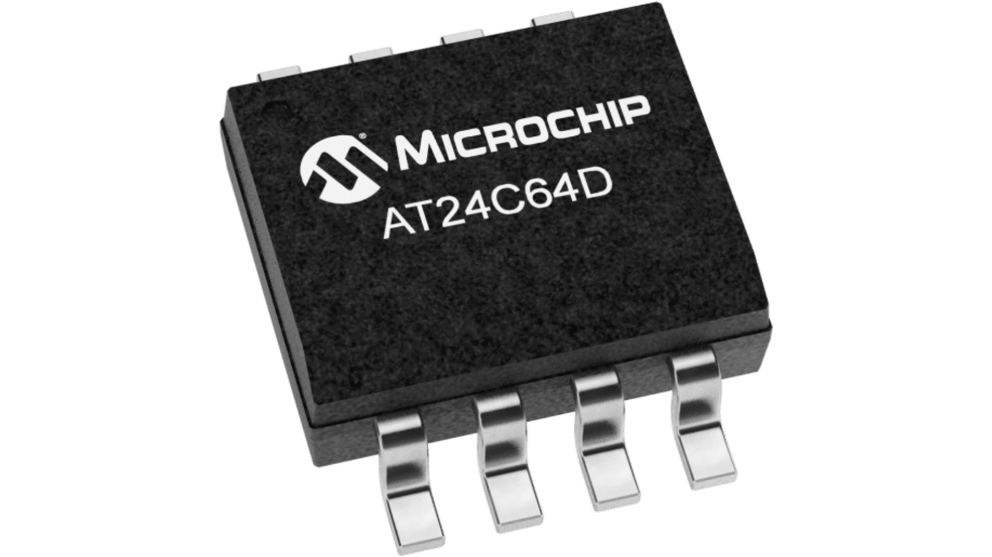 Microchip AT24C64D-XHM-T, 32kbit EEPROM Chip, 4500ns 8-Pin TSSOP Serial