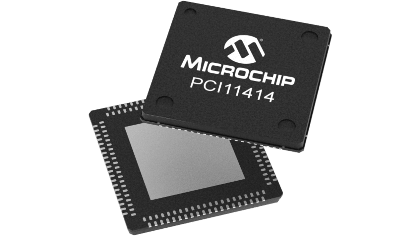 Microchip PCI11414/PMX, Ethernet Transceiver, 2.5Gbit/s, USB, 164-Pin DRQFN