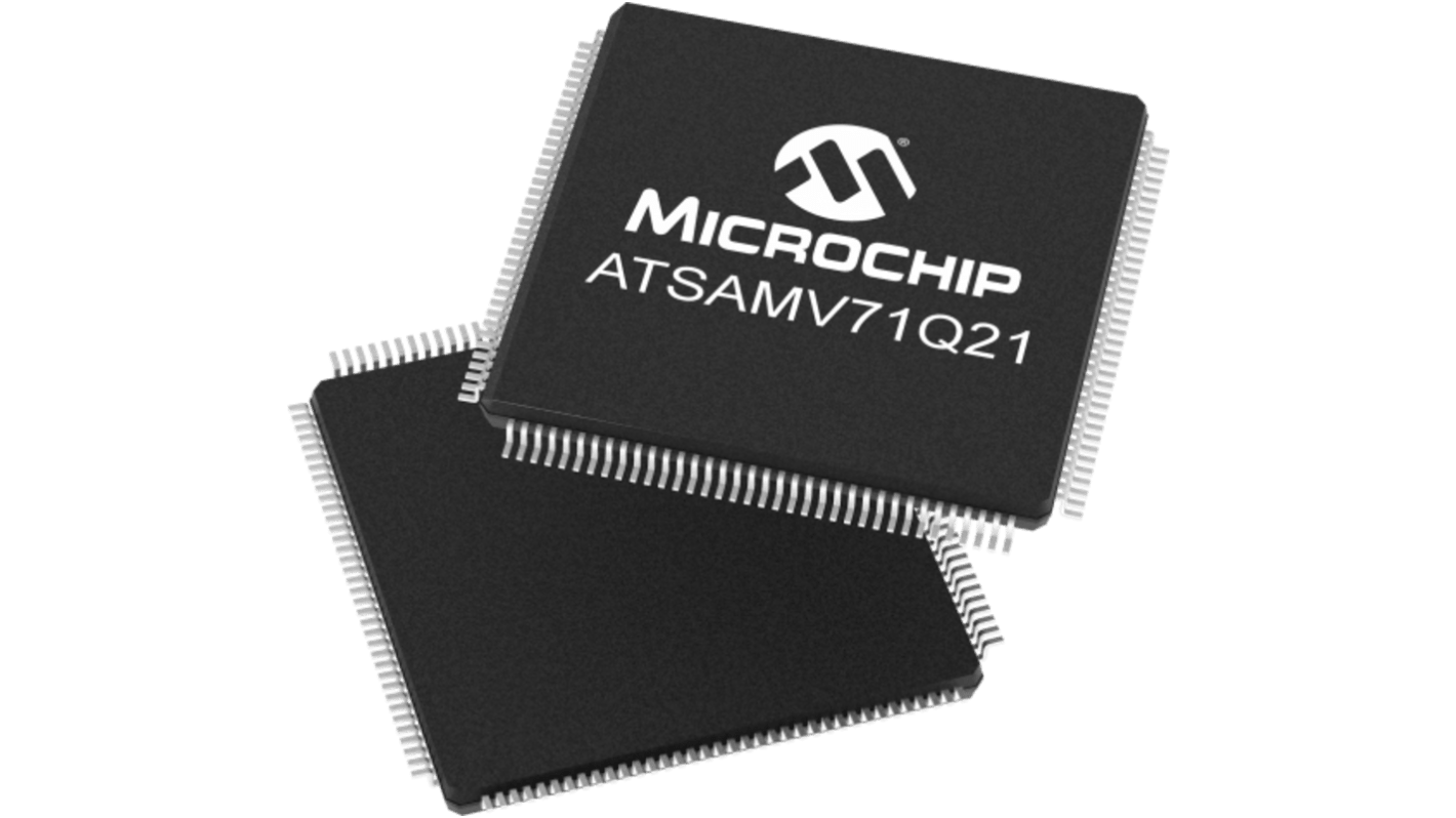Microchip ATSAM マイコン, ARM Cortex M7コア, 300MHz, 2048 Kb, フラッシュ, 64-Pin LQFP