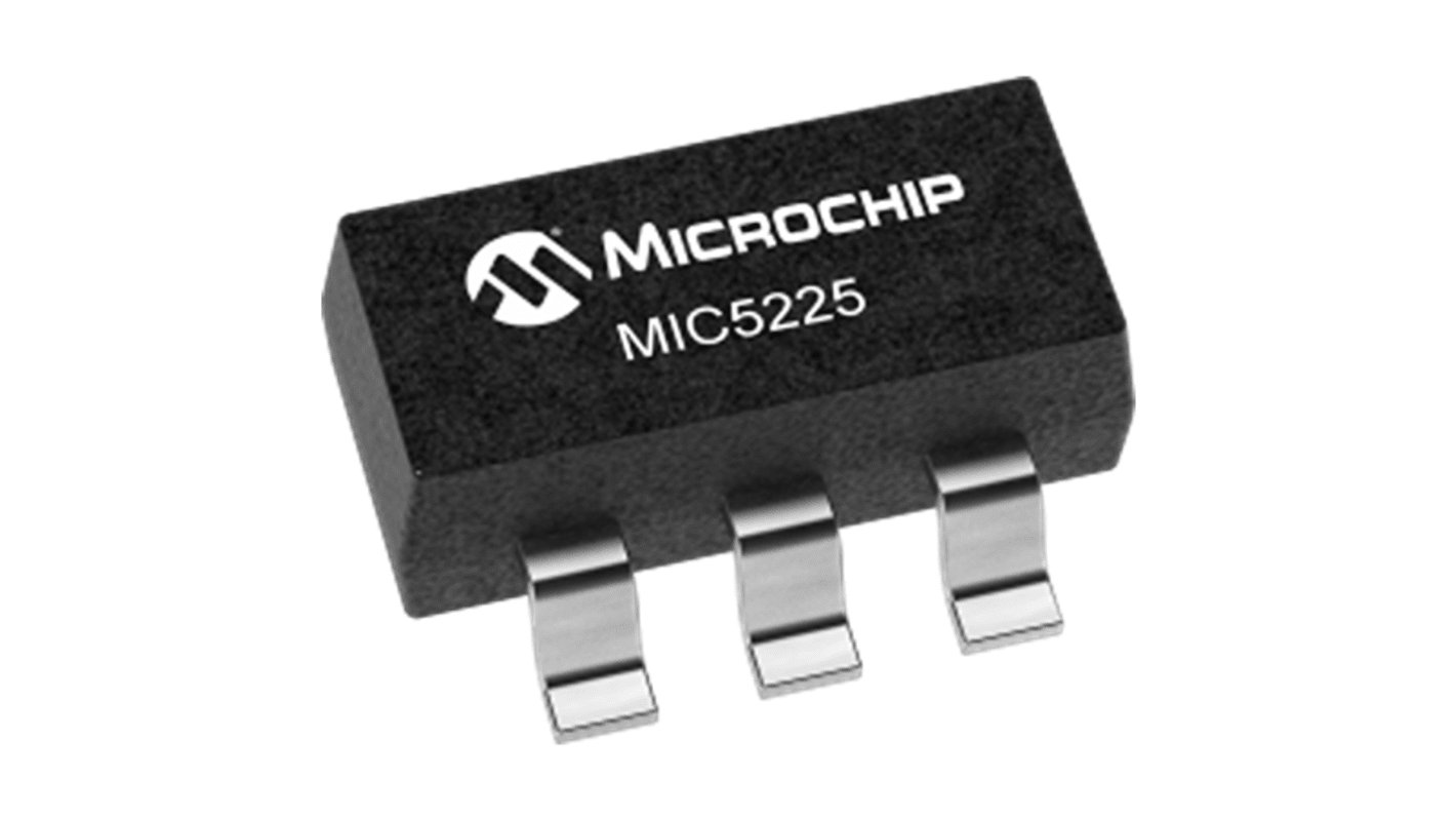 Microchip LDO稳压芯片, 2 V输出, 150mA最大输出, 单路输出, SOT, 5针, 2%精度