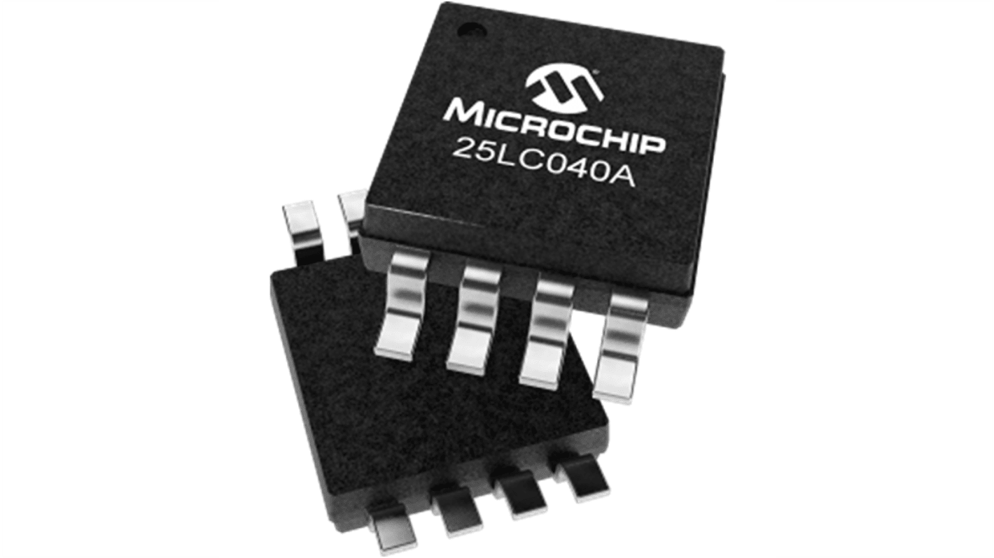 Microchip 4KbitEEPROM芯片, 串行接口, SOIC封装, 8引脚, 贴片安装