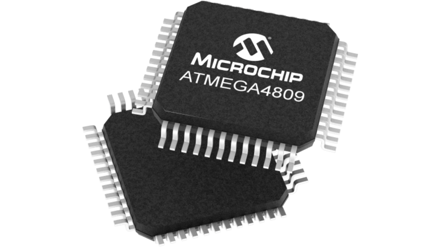 Mikrokontroler Microchip ATmega TQFP 32-pinowy Montaż powierzchniowy ATmega4809 48 Kb 8bit 20MHz EEPROM