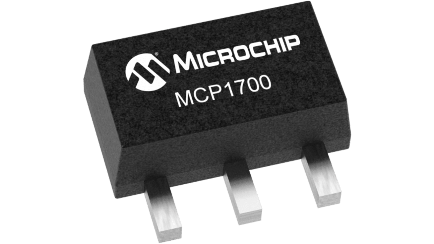 Microchip MCP1700T-2802E/TT, 1 Low Dropout Voltage, Regulator 500mA, 1.5 → 3.3 V 6-Pin, MIC