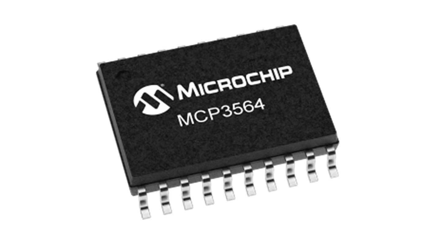 Microchip, Quad 24 bit- ADC 153.6ksps, 20-Pin TSSOP