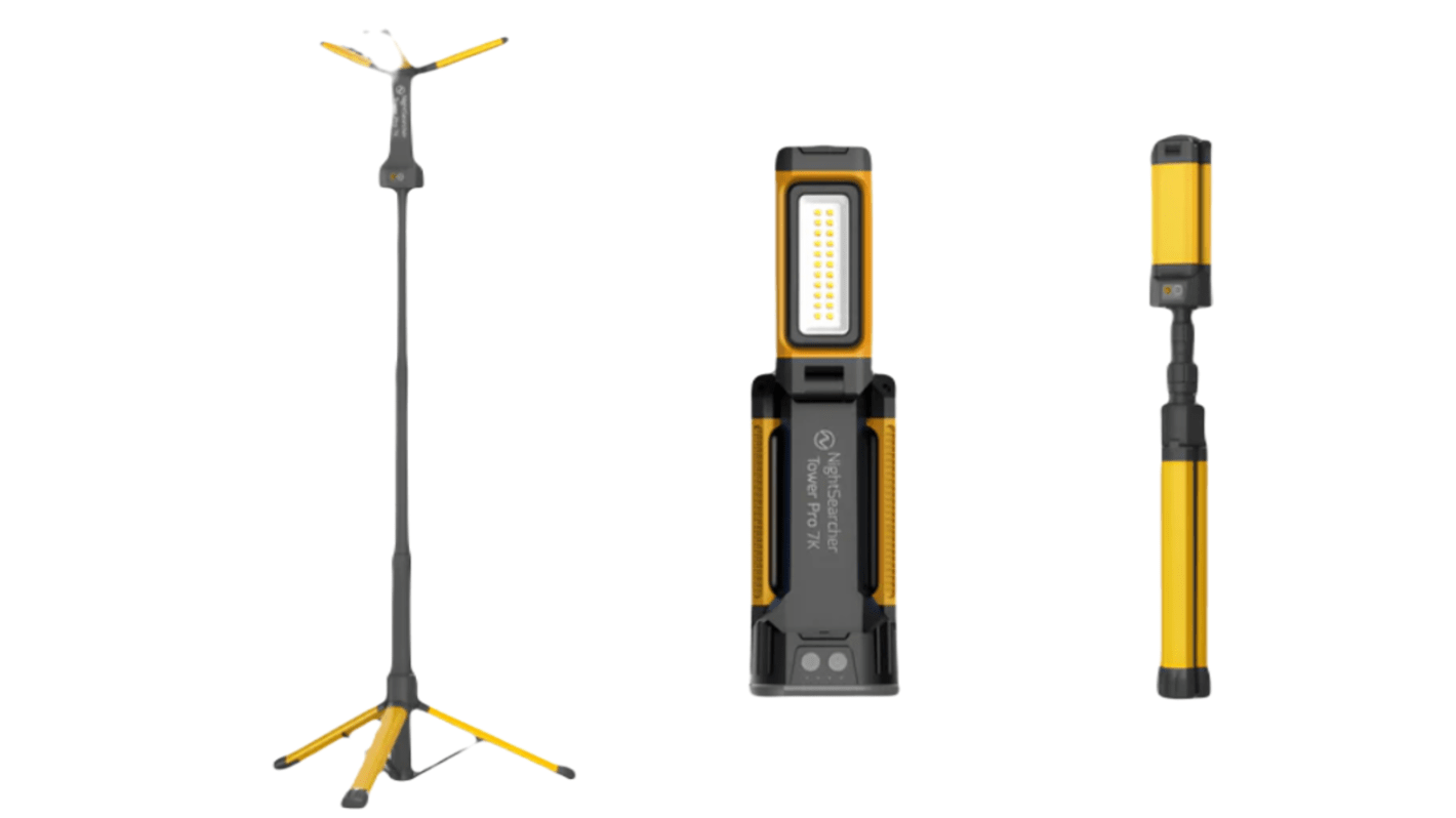 Nightsearcher Rechargeable LED Work Light, 7000, AC Plug Plug, 7.4 V, IP54