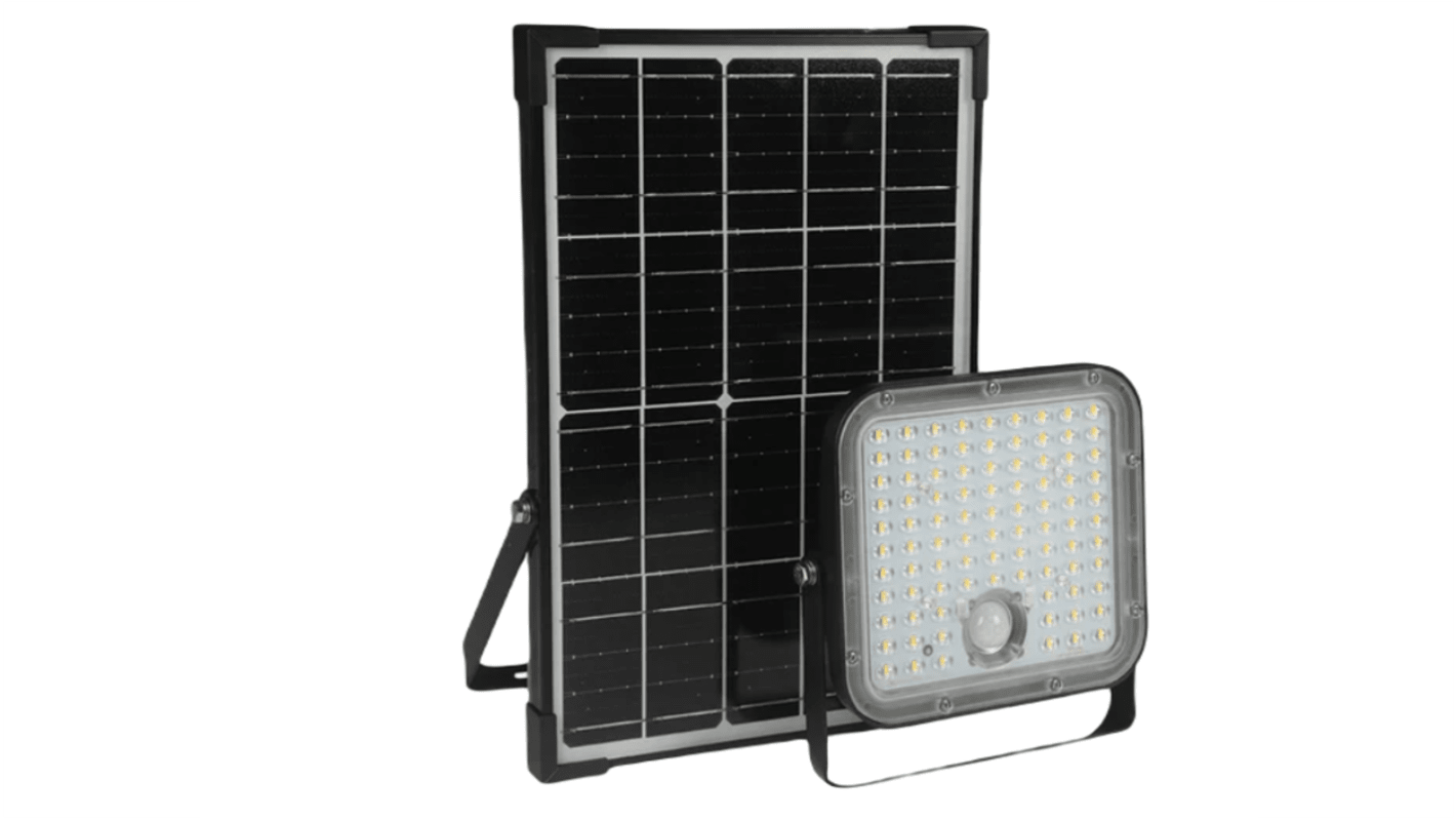 Nightsearcher NEXSUN, Solar Powered, Security Floodlight, 1 LED, 12.5 W, 4800, IP65 PIR, 6.4 V