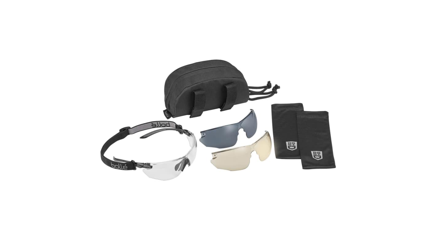 Bolle Safety COMBKI Anti-Mist Safety Glasses, Clear Polycarbonate Lens