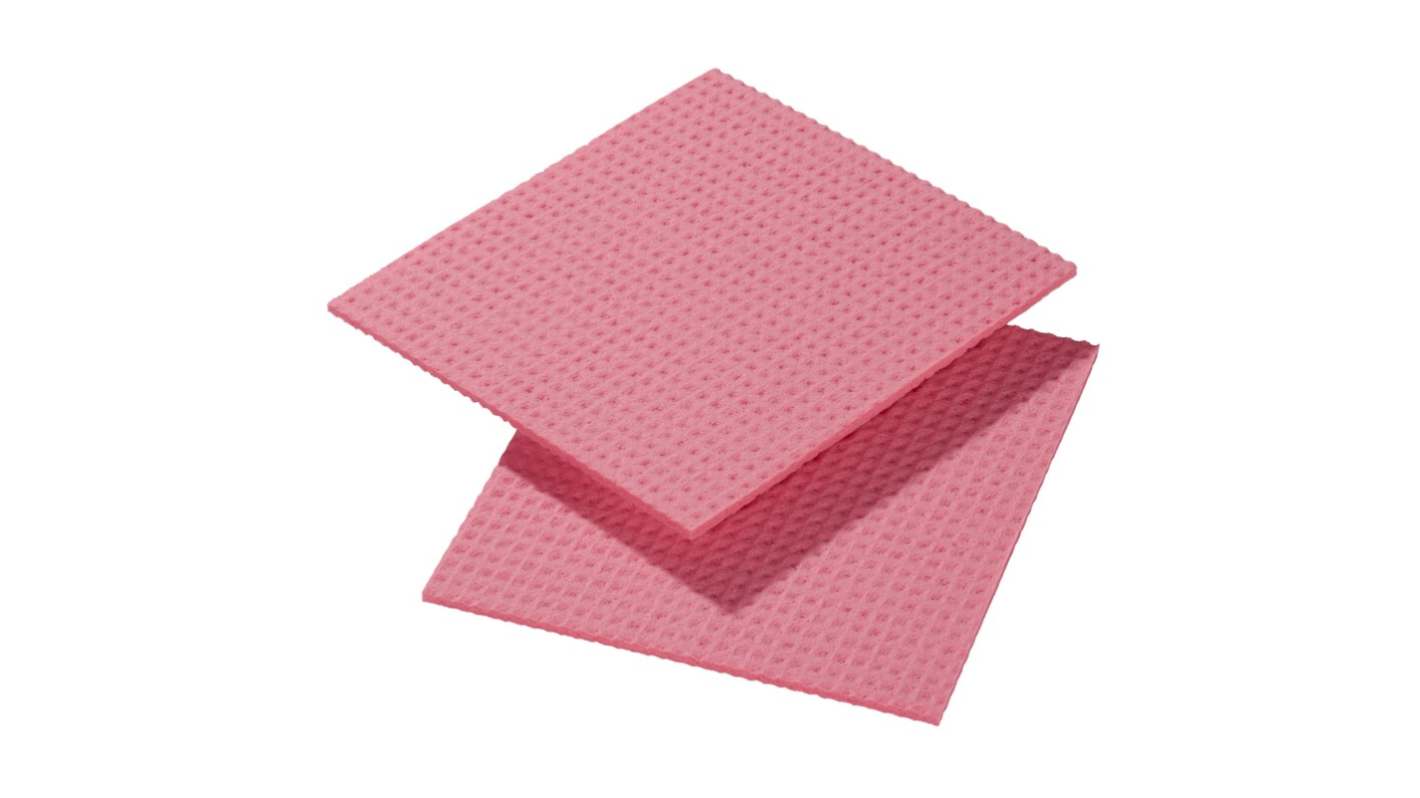 Spontex Pink Scourer 206mm x 185mm x 5.2mm, for Cleaning Use
