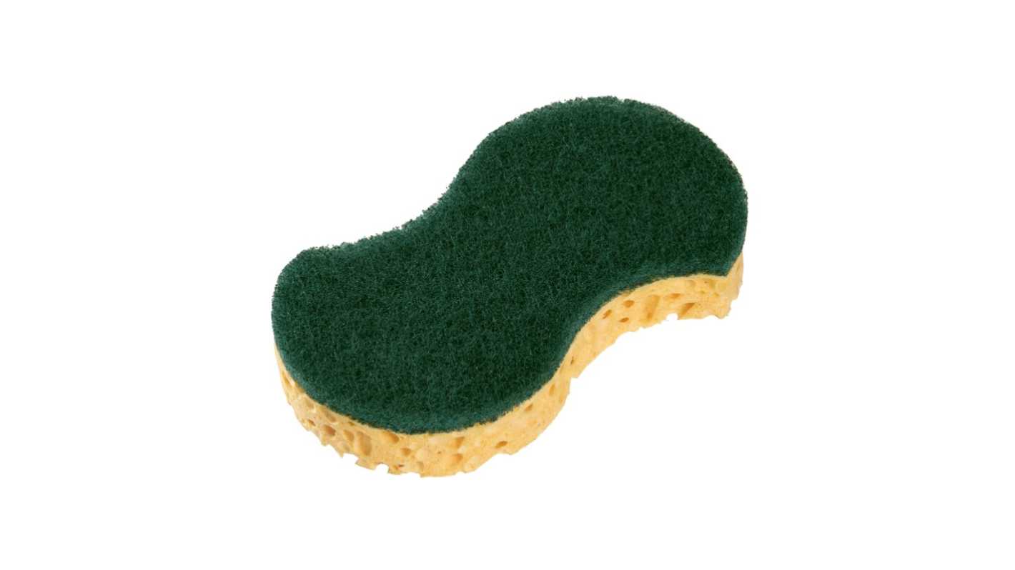 Spontex Blonde, Green Scourer 148mm x 80mm x 28mm, for Cleaning Use