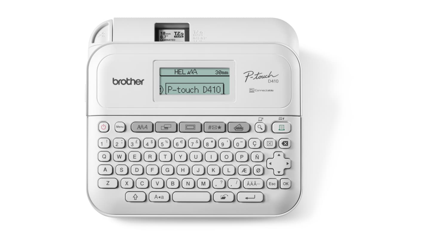 Brother PTD410 Label Printer, 18mm Max Label Width