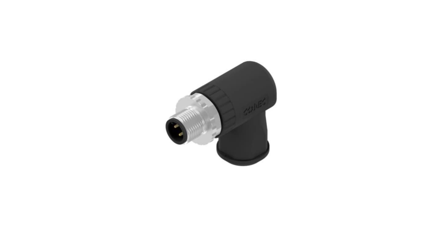 CONEC Circular Connector, 4 Contacts, Screw Mount, M12 Connector, Plug, Male, IP67, SAL Series