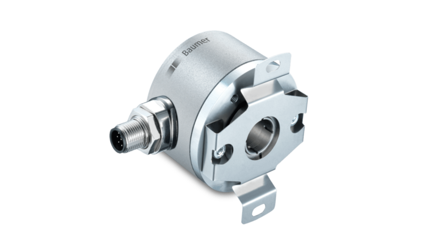 Baumer EAM580-BAC.5B4G.13120.A Series Magnetic Encoder, RS422 Signal, Blind Hollow Type, 10 → 15mm Shaft