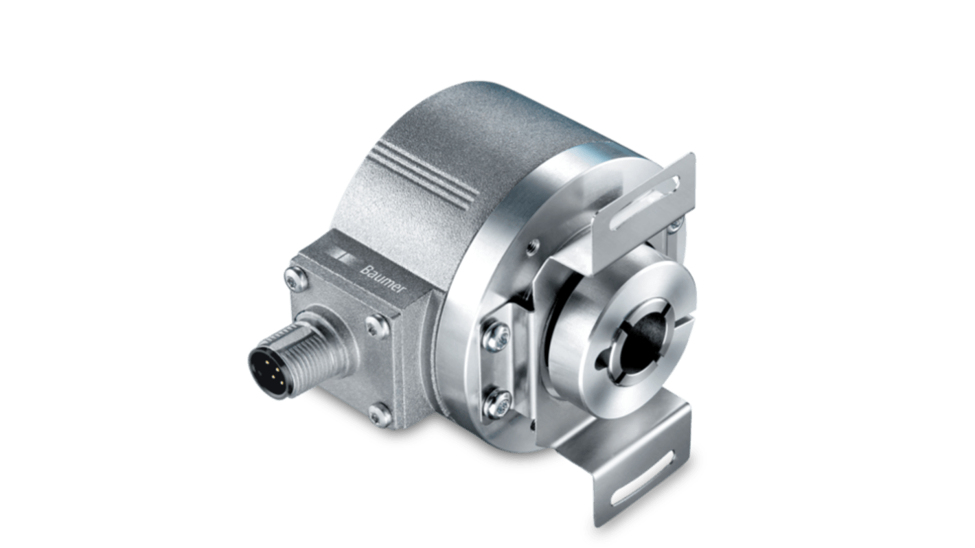 Baumer インクリメンタルエンコーダ 1 → 65536PPR インクリメンタル 軸径：14mm, EIL580P-TT14.5FF.01024.B