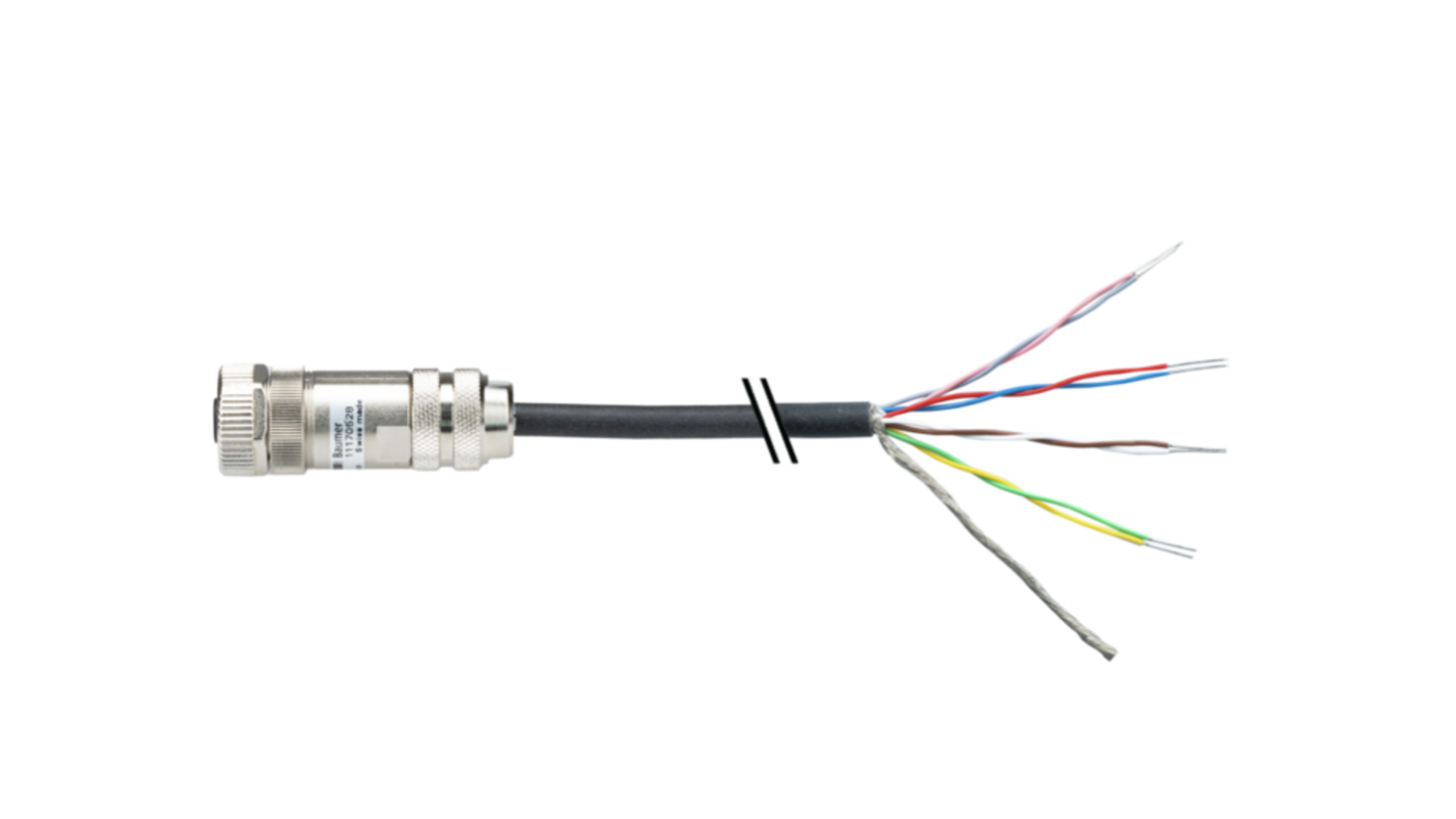 Kabel do siłownika/czujnika ze złączem Złącze M12 długość 20m Rodzaj A Żeńskie Złącze B Złącze M12