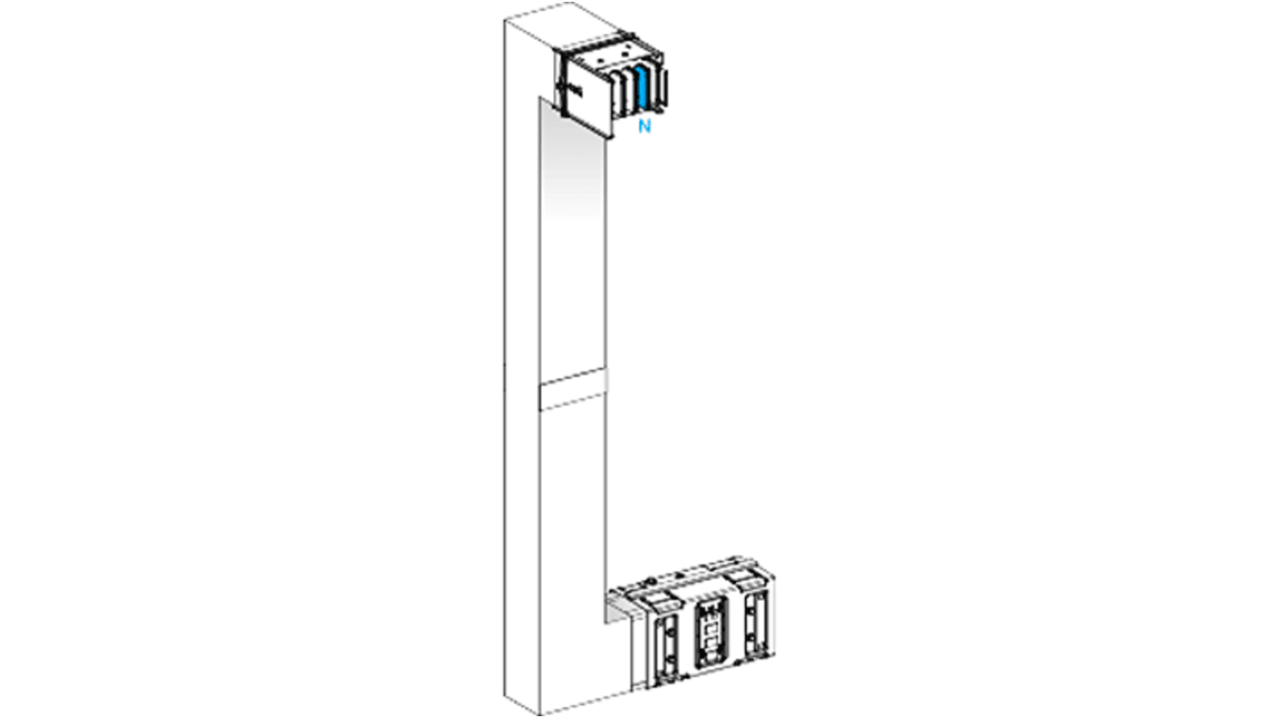 Schneider Electric Cross Elbow Busbar Trunking, 290 → 1200mm, 1000A, Canalis Series