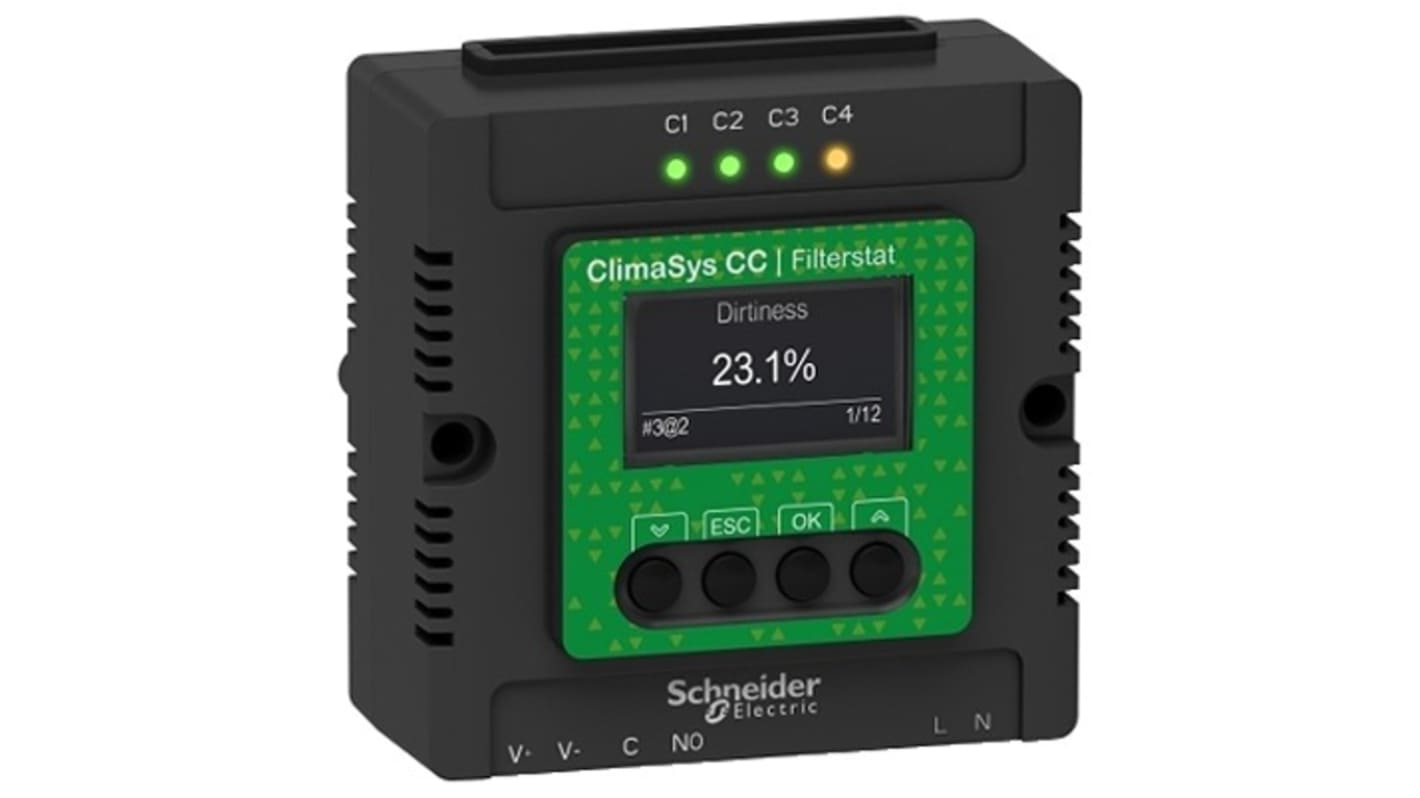 Schneider Electric 温度控制模块, 90 → 250V电源, 1 个继电器输出, DIN 导轨安装, 80 x 80 x 49.75mm, NSYCCOFST系列