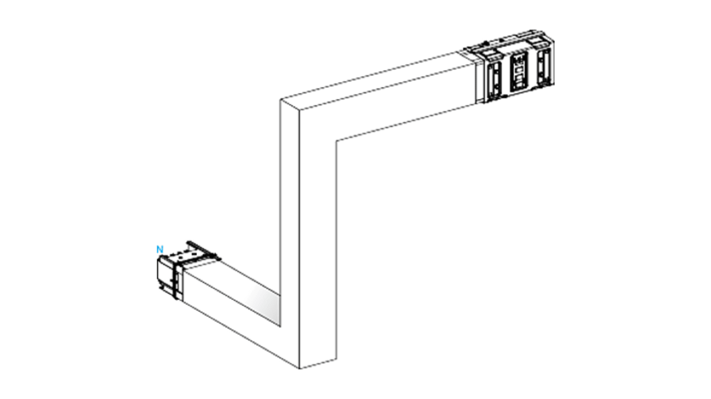 Schneider Electric Cross Elbow Busbar Trunking, 290 → 800mm, 630A, Canalis Series
