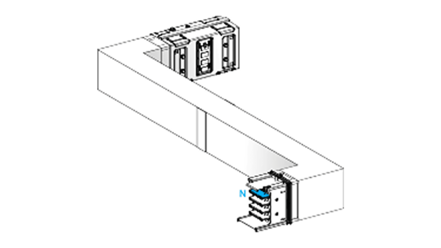 Schneider Electric Cross Elbow Busbar Trunking, 290 → 1200mm, 630A, KSA Series