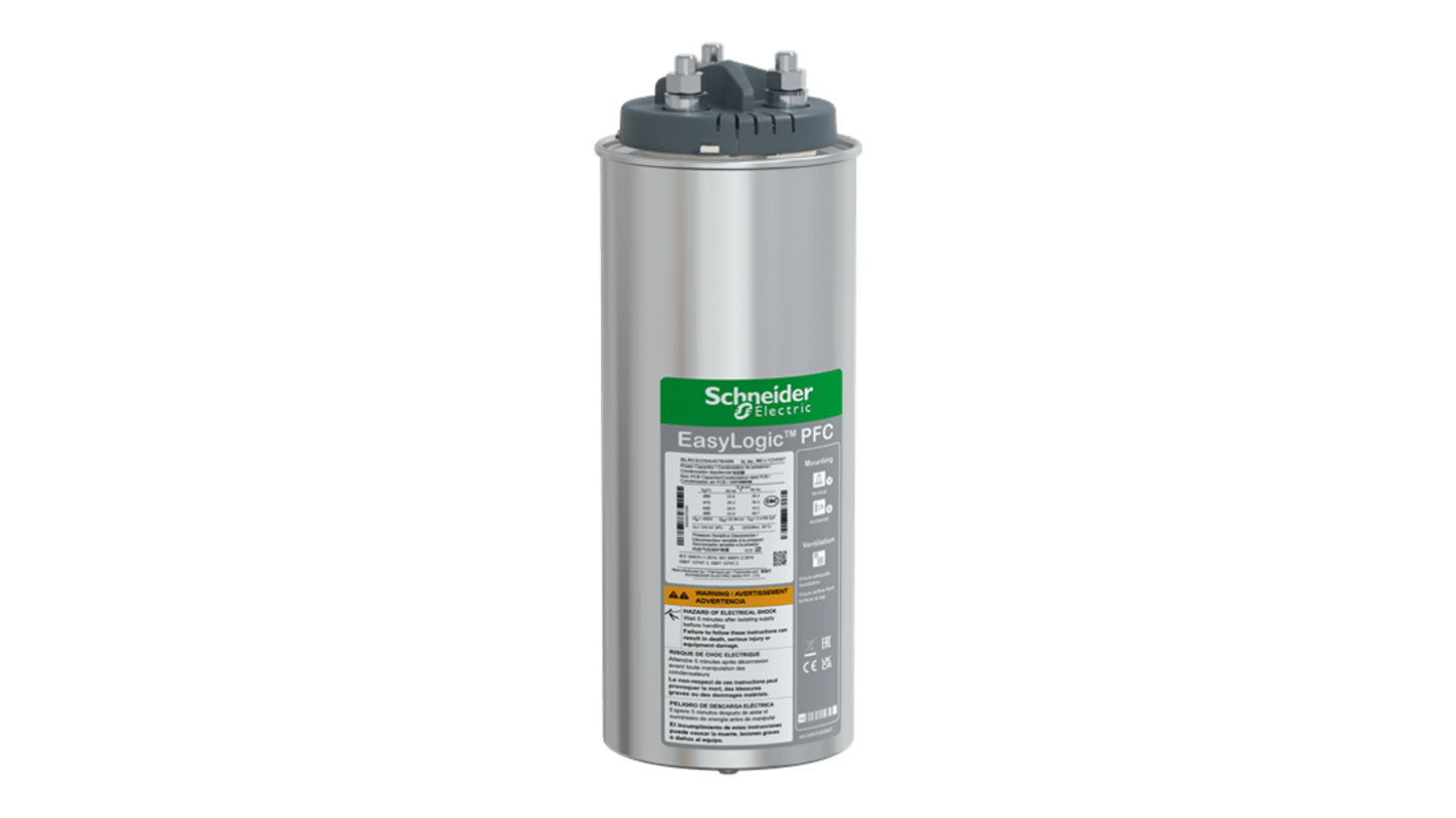 Schneider Electric PFC Kondensator, 156.1μF, 33.9kvar / 40.7kvar, 3-phasig