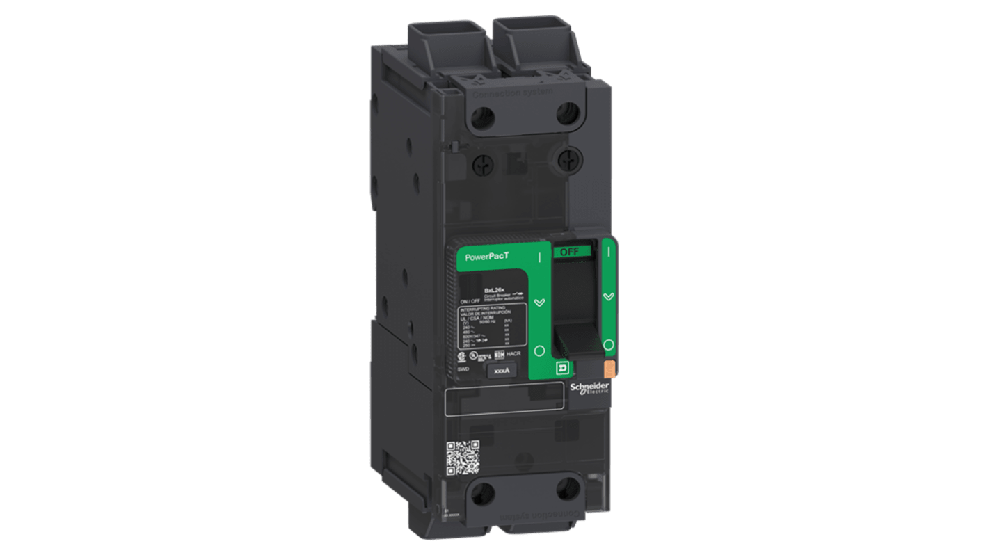 Schneider Electric 125A 2P热磁断路器, 690V 交流, 夹子, BJL系列