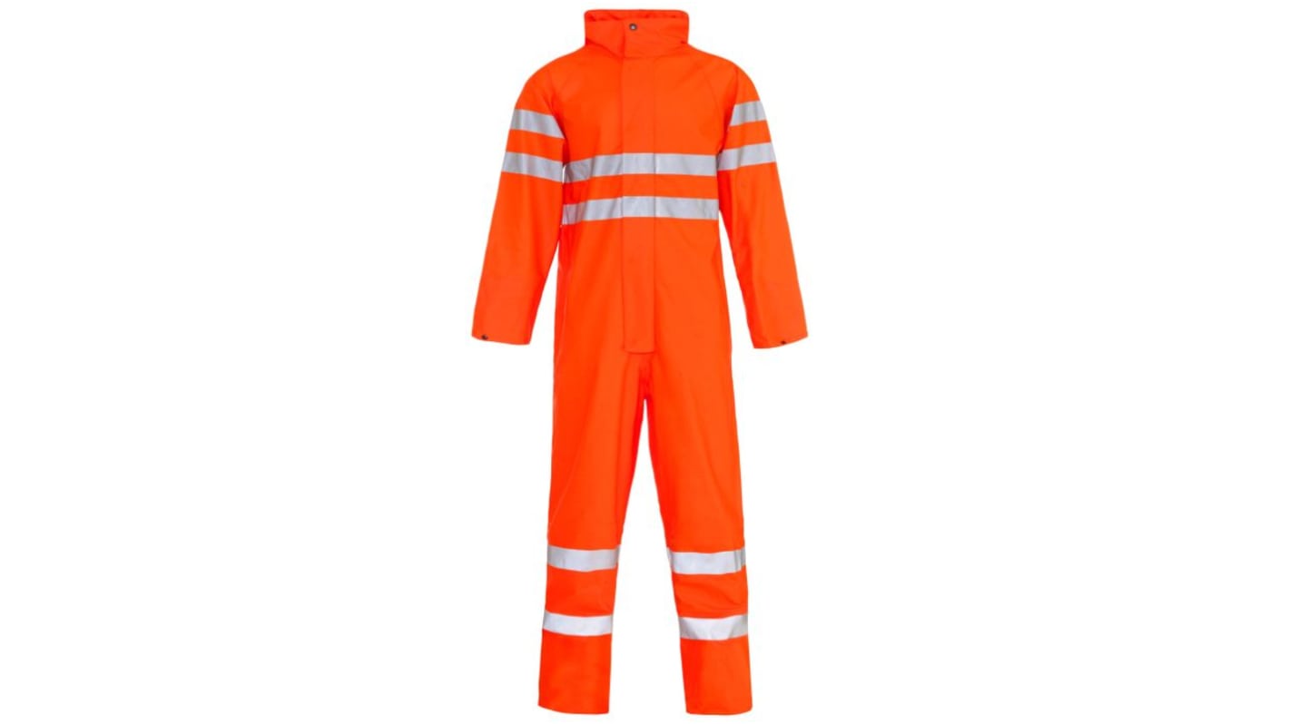 Supertouch Orange Reusable Hi Vis Overalls, XXXL
