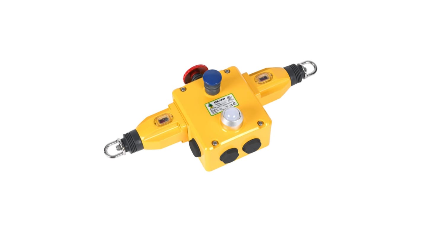IDEM GLHD Rope Pull Switch, 4NC/2NO, Horizontal, Vertical