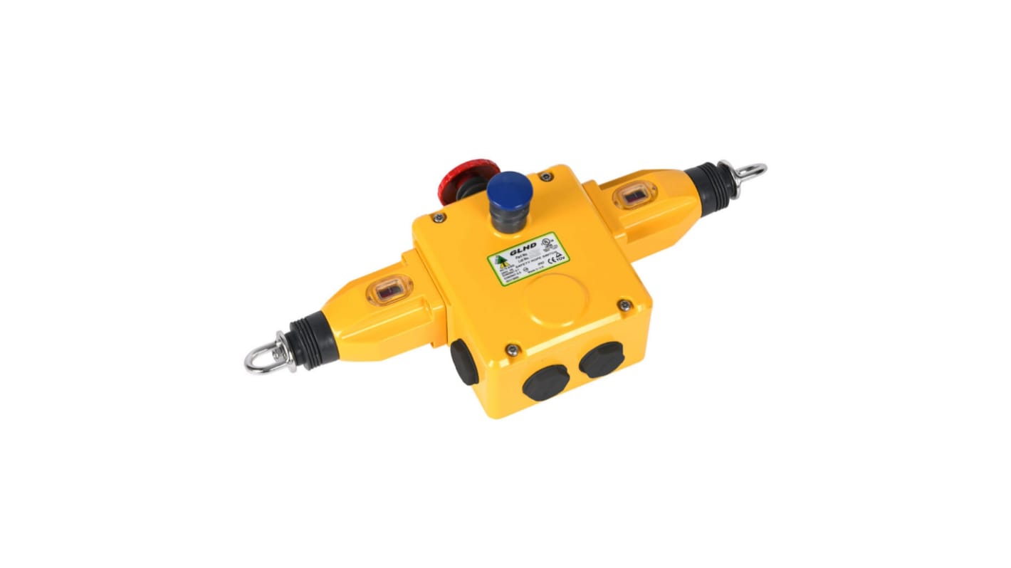 IDEM GLHD Rope Pull Switch, 4NC/2NO, Horizontal, Vertical