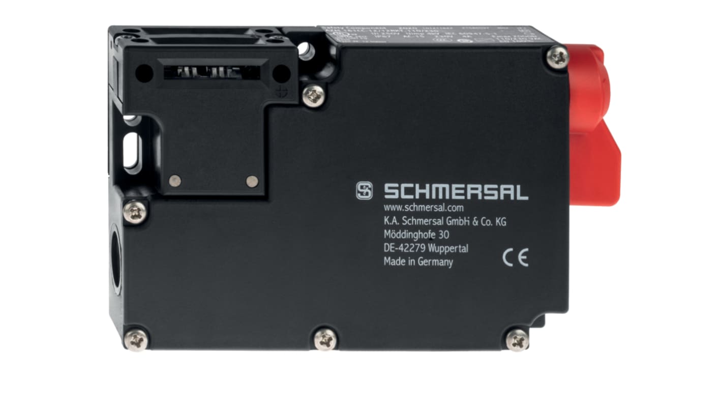Schmersal AZM 161 Series Solenoid Interlock Switch, Power to Lock, 24V ac/dc, NC, NO