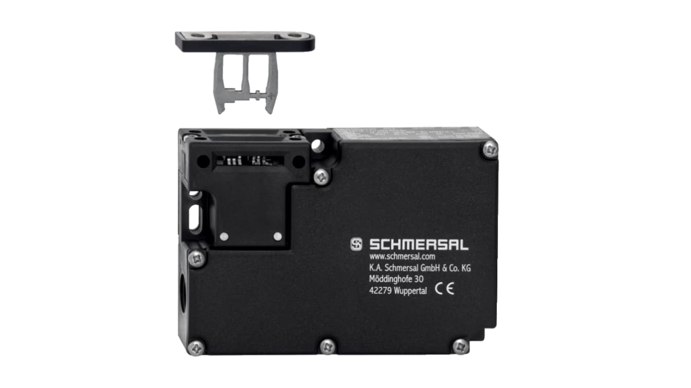 Schmersal AZM161 Series Solenoid Interlock Switch, Power to Unlock, 24V ac/dc, NC, NO, Actuator Included