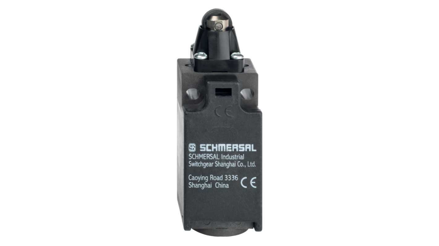 Schmersal TR Series Roller Plunger Switch, NC, NO, IP65, IP67, Plastic Housing, 230V ac ac Max, 4A Max