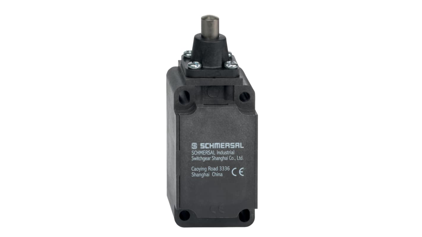 Schmersal ZS Series Plunger Switch, NC, NO, IP65, IP67, Plastic Housing, 230V ac ac Max, 4A Max