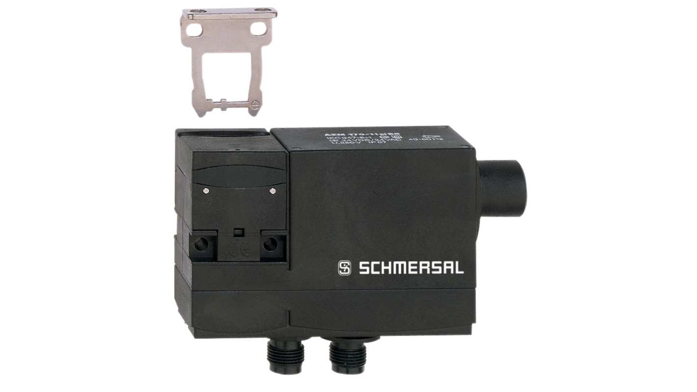 Schmersal AZM 170 Series Solenoid Interlock Switch, Power to Unlock, 24V ac/dc, 1NC/1NO, Actuator Included