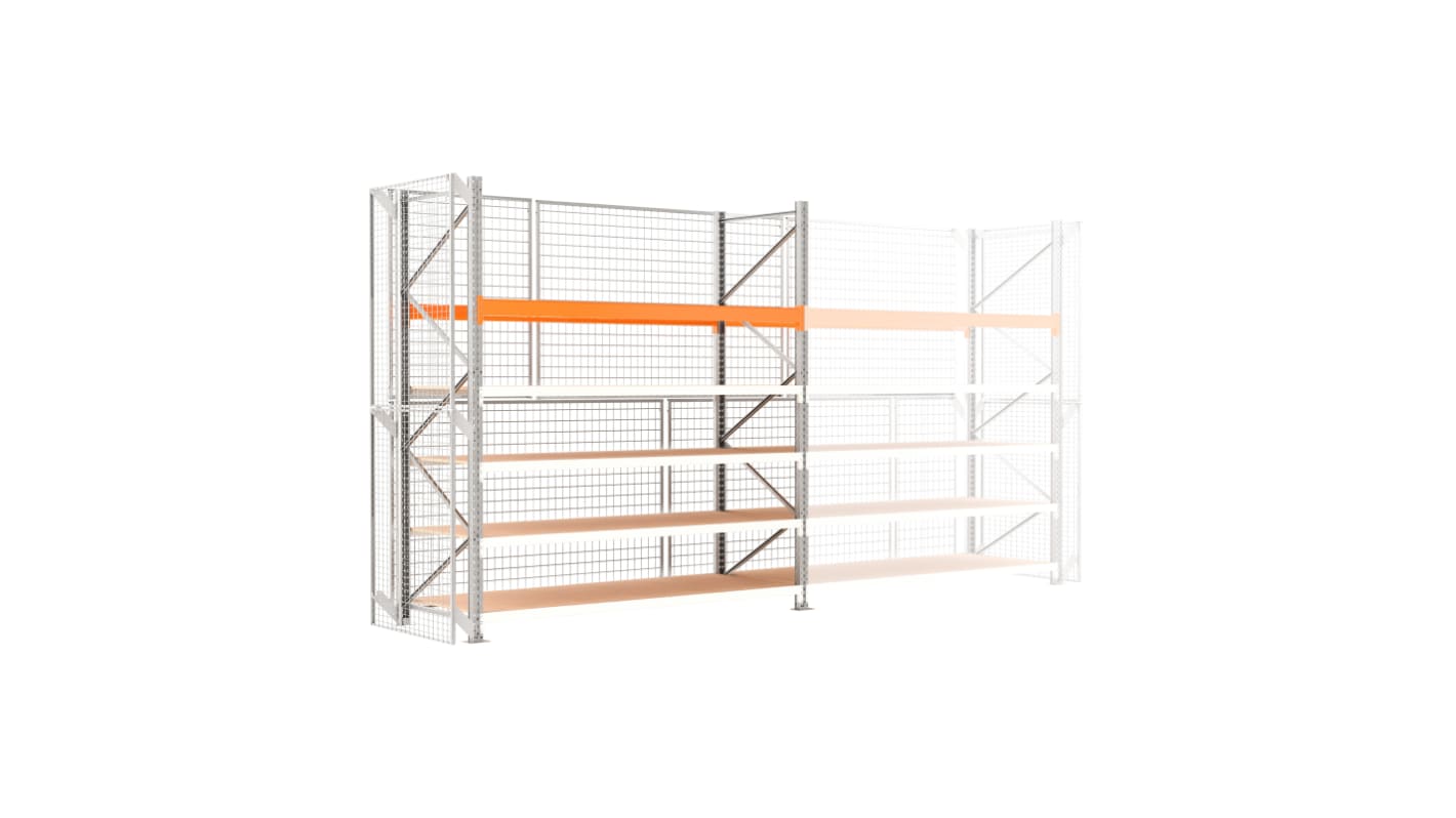 Manorga Galvanised Sheet Steel Storage Rack System Shelving System, 3000mm