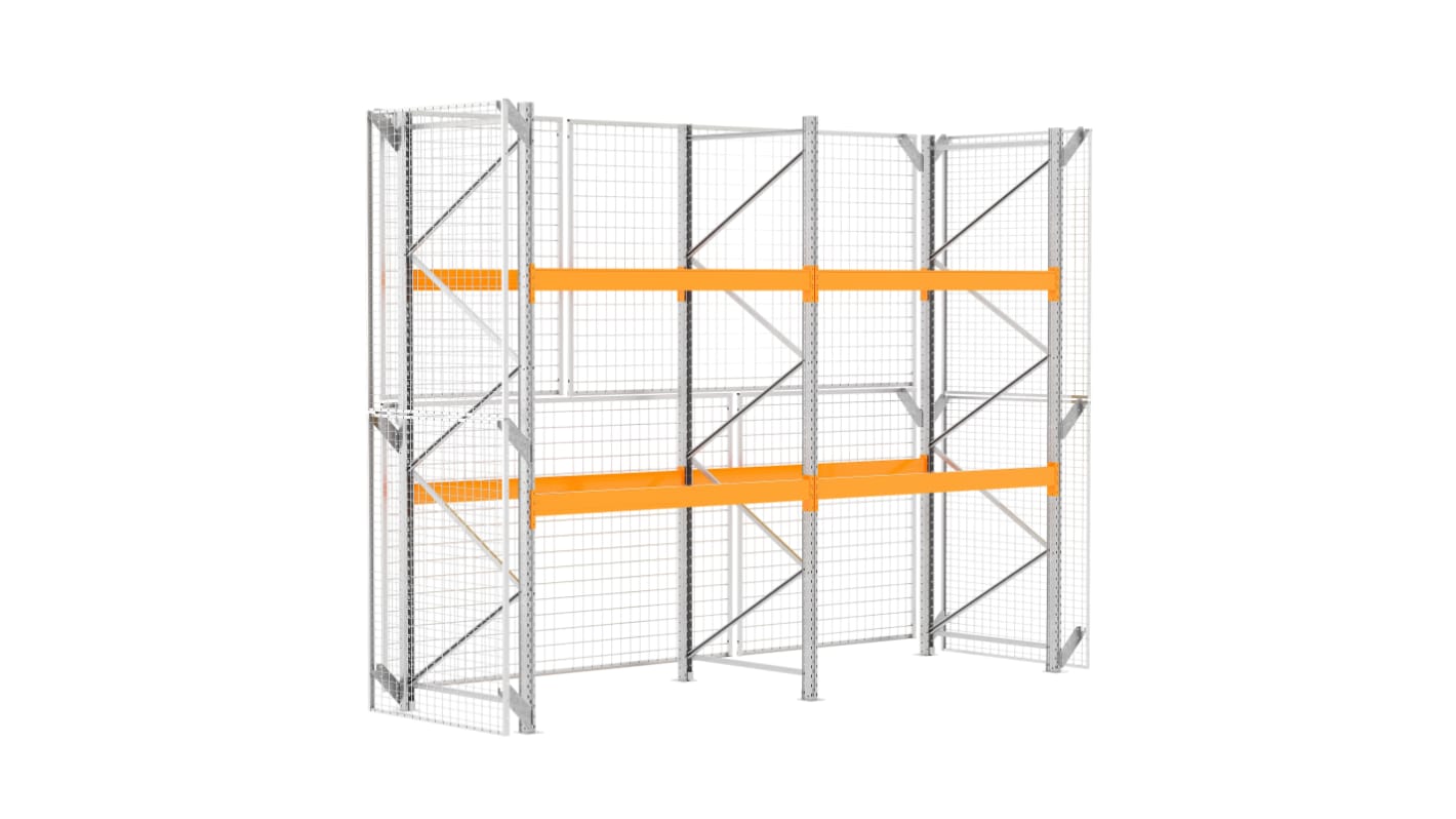 Manorga Galvanised Sheet Steel Storage Rack System Shelving System, 300mm
