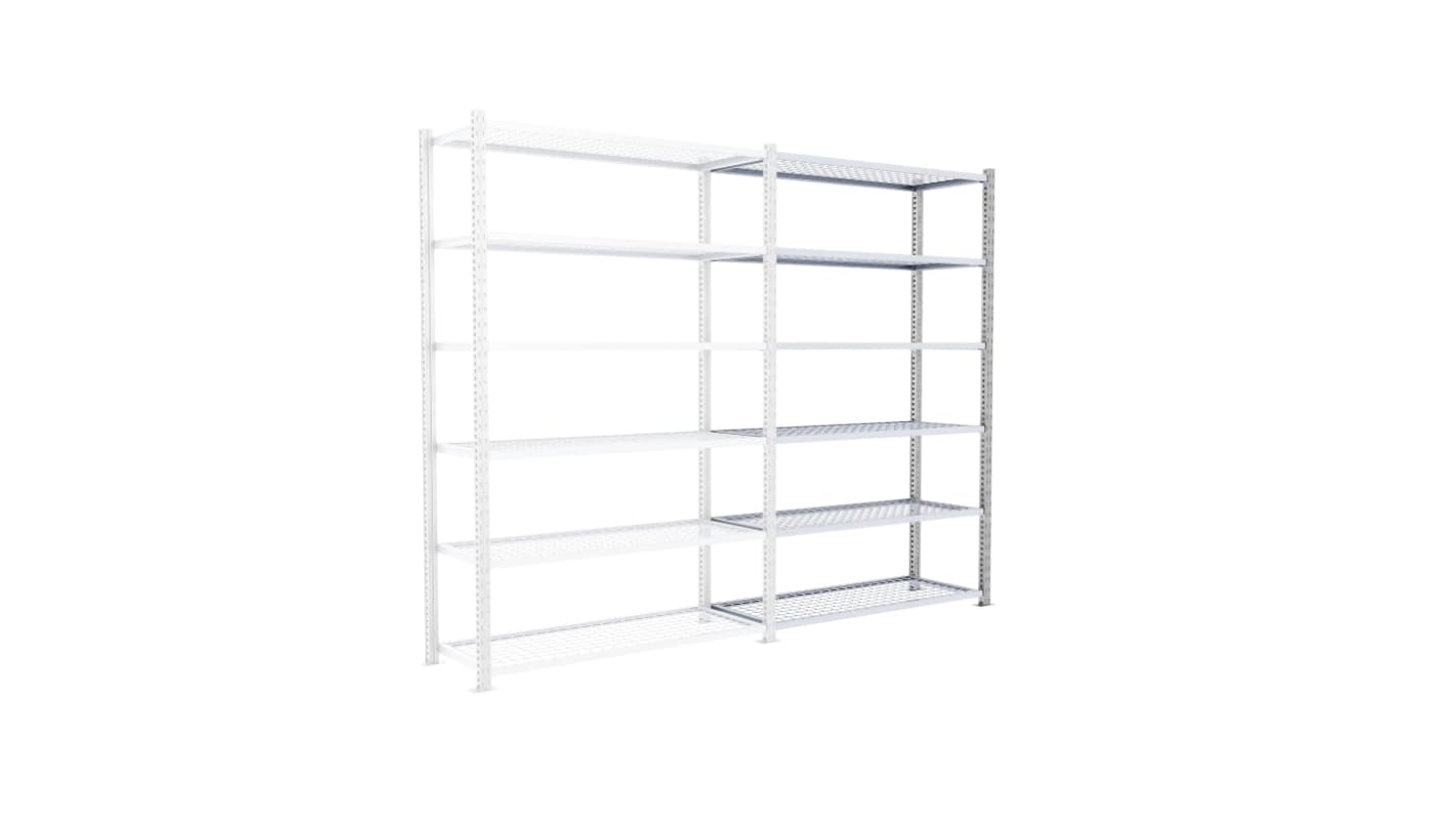 System półek, kolor Galwanizowany, materiał: Blacha stalowa, 2500mm x 1000mm, Manorga