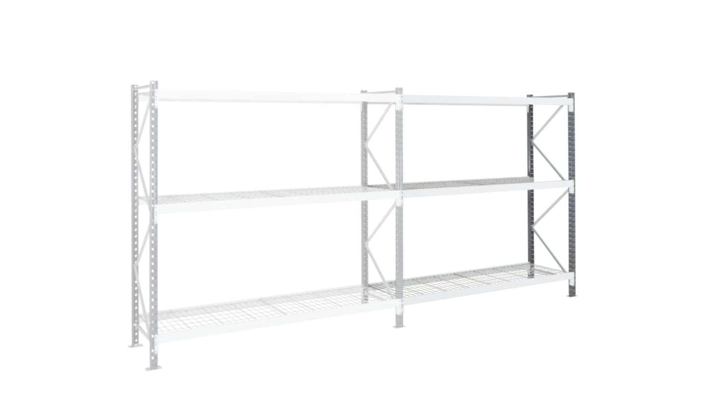 System półek, kolor RAL 7024, materiał: Blacha stalowa galwanizowana, 2000mm x 1800mm, Manorga