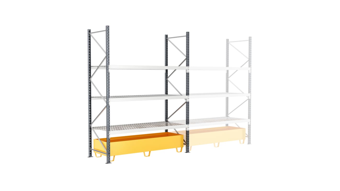 Manorga RAL 7024 Sheet Steel Galvanised Storage Rack System Shelving System x 2500mm