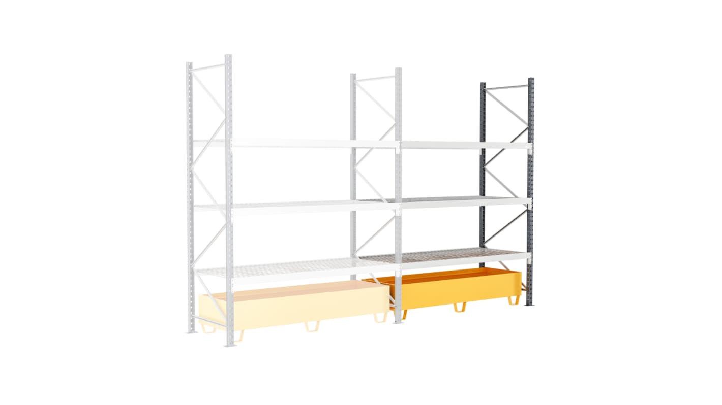 Manorga RAL 7024 Sheet Steel Galvanised Storage Rack System Shelving System x 2500mm