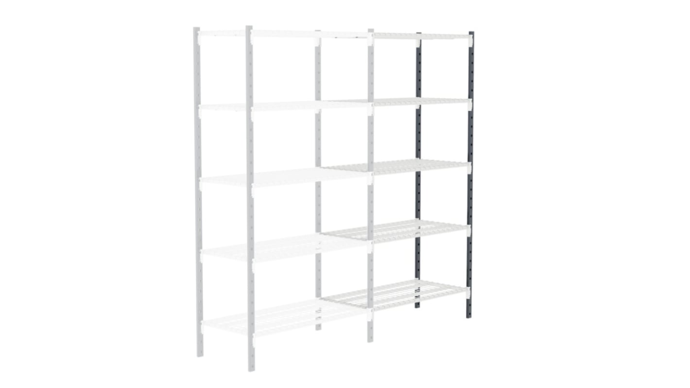 Manorga RAL 7035 Light Grey Sheet Steel Storage Rack System Shelving System