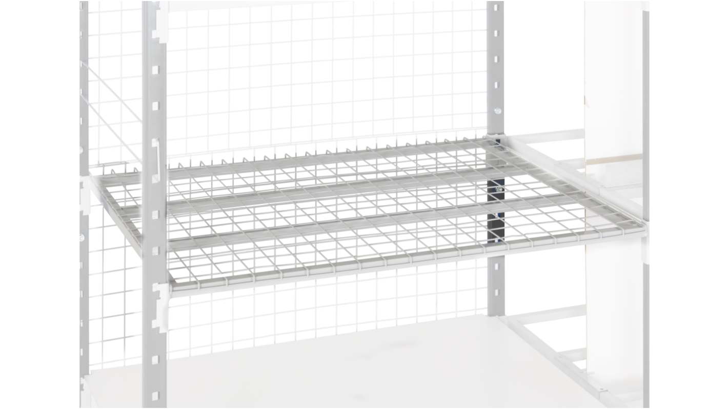 Manorga RAL 7035 Light Grey Sheet Steel Storage Rack System Shelving System x 1000mm