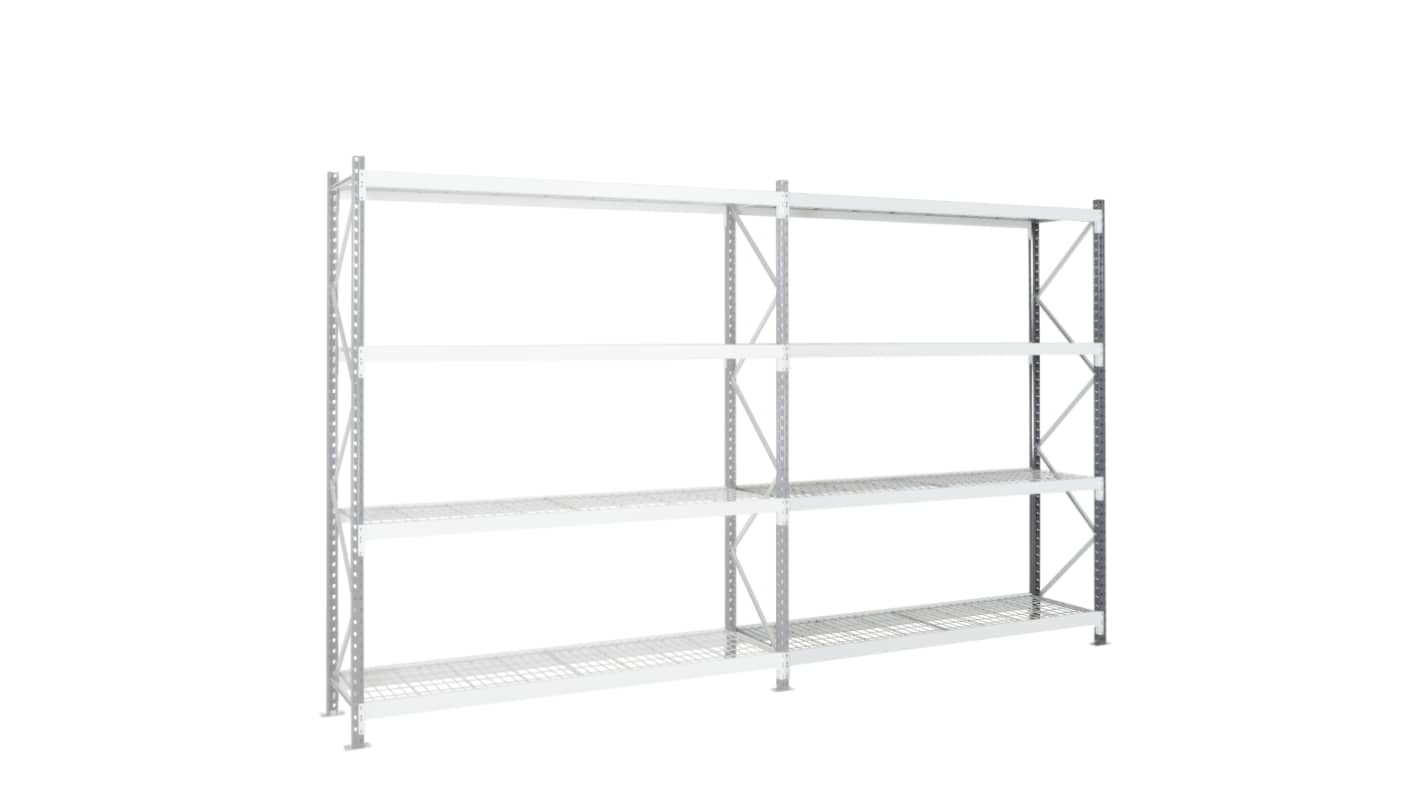 Manorga RAL 7024 Sheet Steel Galvanised Storage Rack System Shelving System, 2500mm x 2000mm